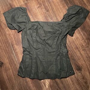 Gianni Bini blouse with puff sleeves size 0